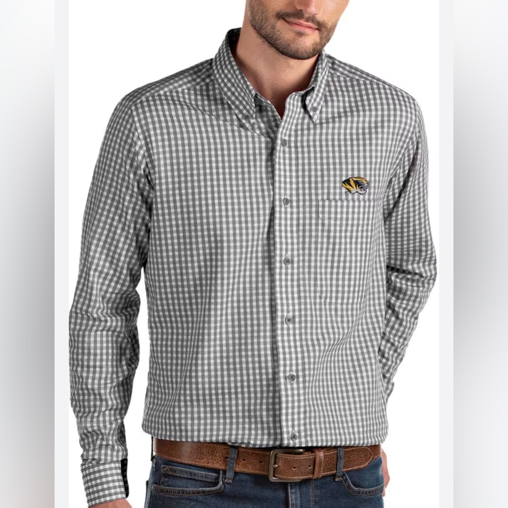 Mizzou Tigers College Button Up Shirt